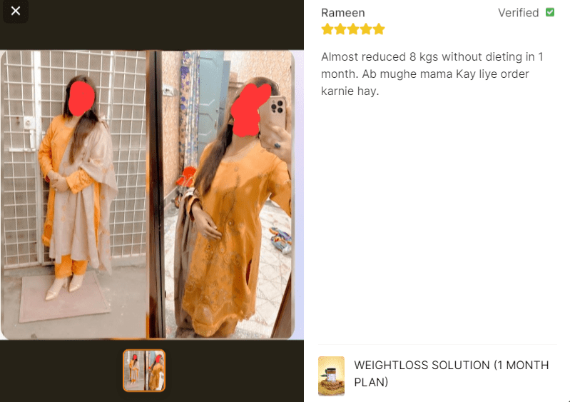 Weightloss Solution (1 Month Plan)